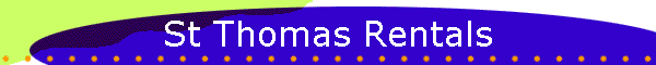 St Thomas Rentals